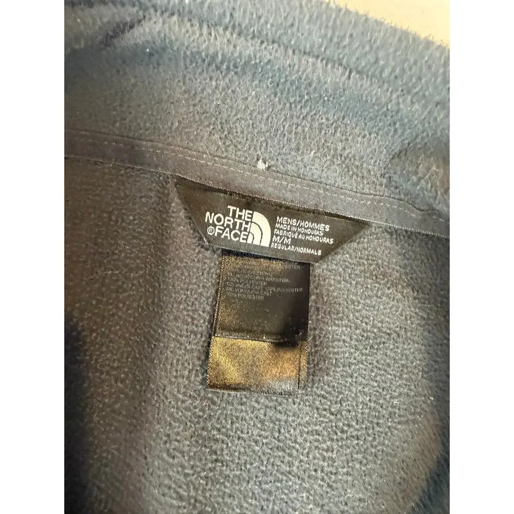 The North Face Mens Fleece Quarter Zip Pullover M Gray